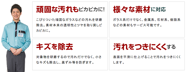 ServiceMaster　ガラス研磨